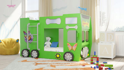 Cama Plastiko Happy Bus Green