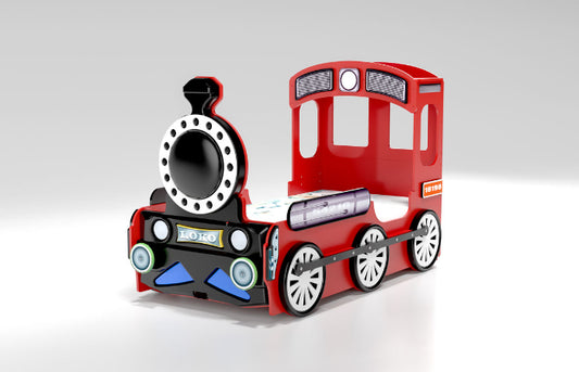 Cama Plastiko Lokomotive Red