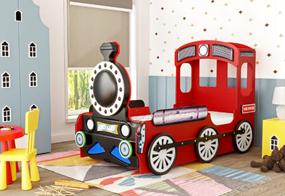 Cama Plastiko Lokomotive Red