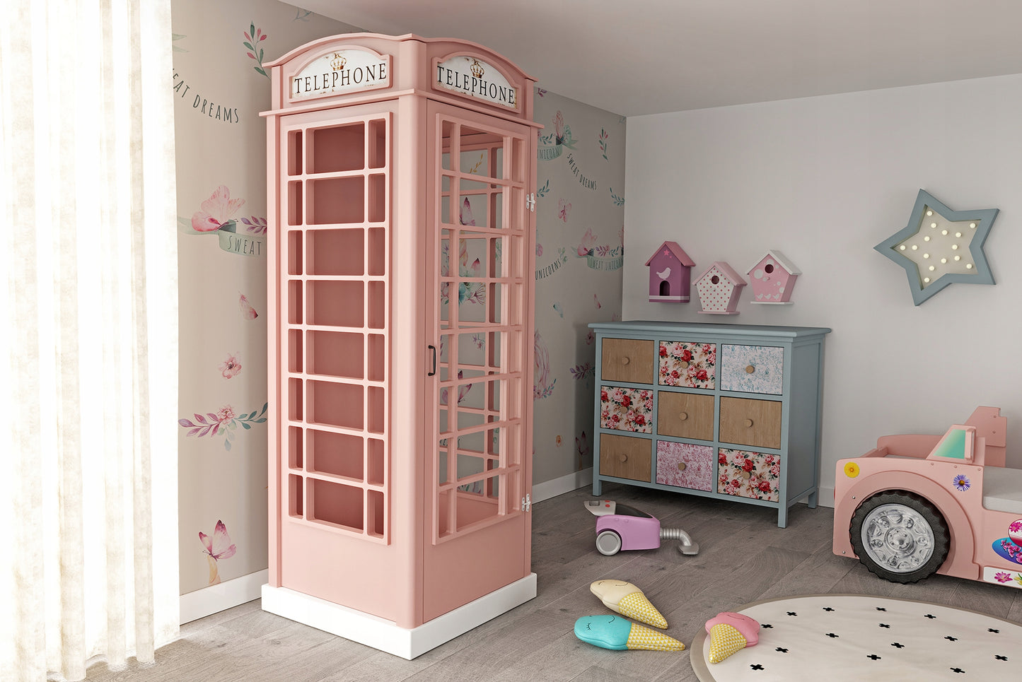 Roupeiro Plastiko Booth Pink