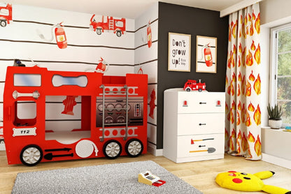 Cómoda Plastiko 90 cm Firetruck