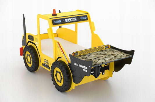 Cama Plastiko com colchão e secretária Digger