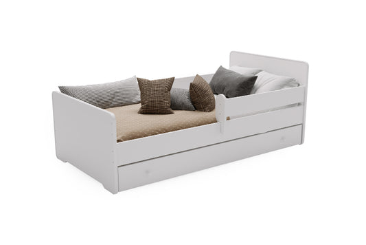 Cama de criança 140 x 70 com gaveta, colchão e estrado incluídos Kobi Max