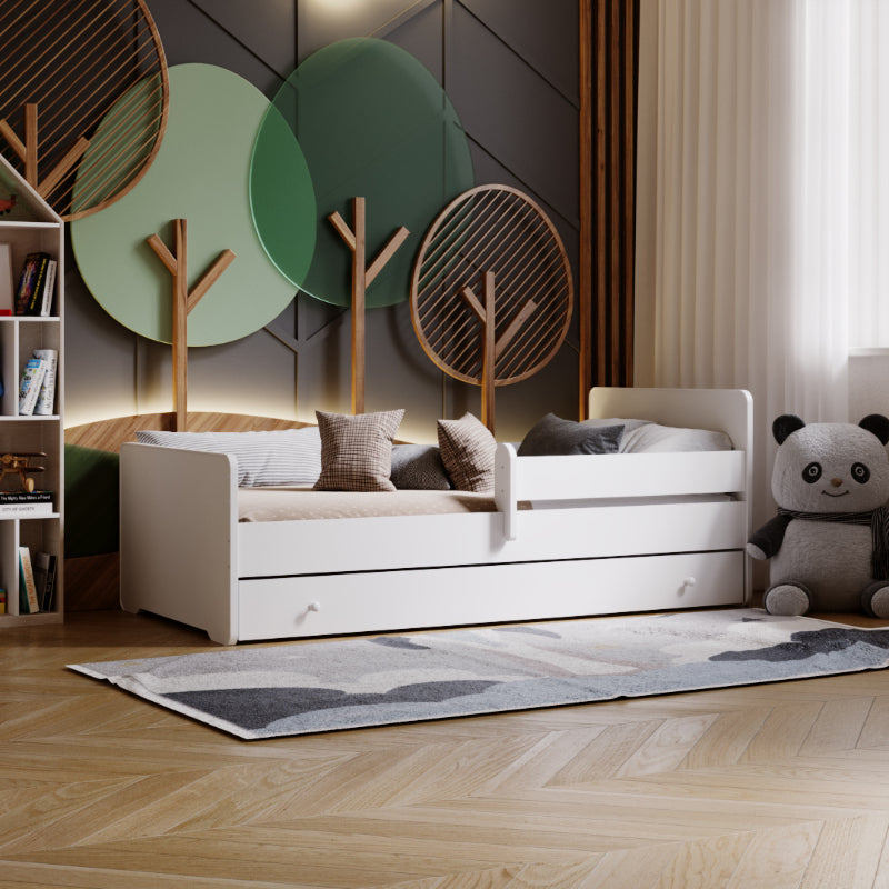 Cama de criança 140 x 70 com gaveta, colchão e estrado incluídos Kobi Max