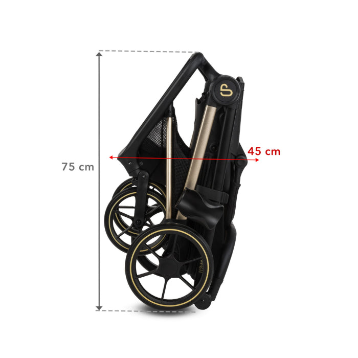 Carrinho de bebé Kidwell VELMONT Black/Beige
