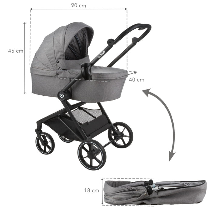 Carrinho de bebé Kidwell VELMONT Grey