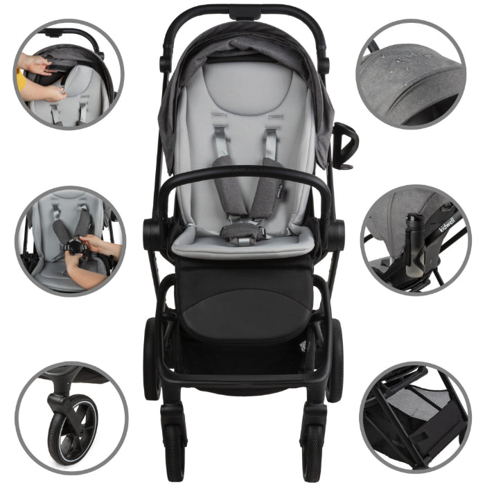 Carrinho de bebé Kidwell VELMONT Grey