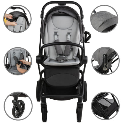 Carrinho de bebé Kidwell VELMONT Grey