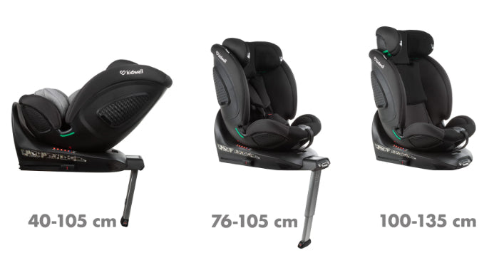 Cadeira auto Kidwell GoCar  i-Size (40-135 cm) Black