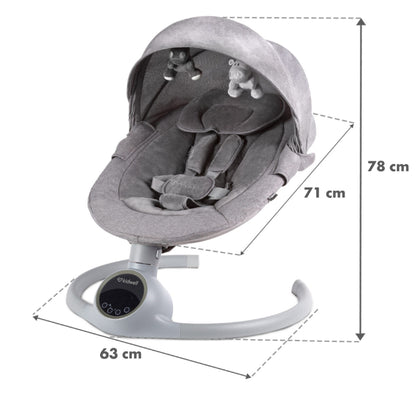 Espreguiçadeira elétrica 2 in 1 Kidwell Reve Grey SilverGold