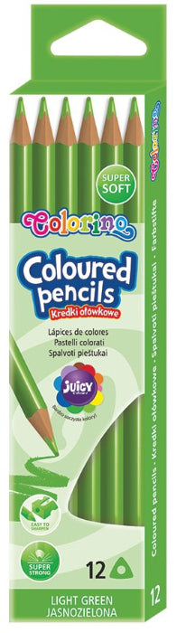 Pack 12 Lápis Cor Colorino Verde Claro