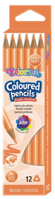 Pack 12 Lápis Cor Colorino Areia