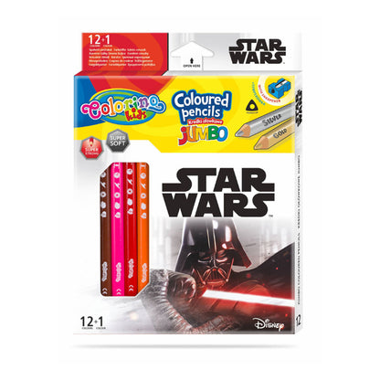 Caixa 12 Lápis + 1 Colorino Disney Star Wars