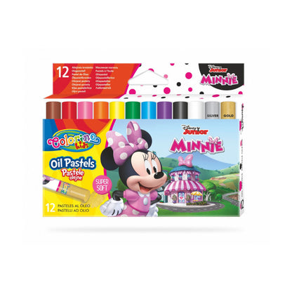 Caixa 12 Cores Óleo Pastel Colorino Disney Minnie