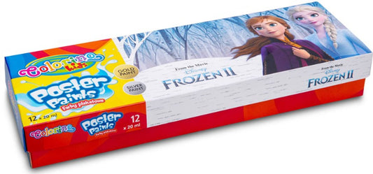Caixa 12 Cores Pintura Colorino Disney Frozen II