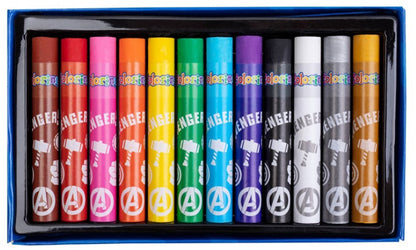 Caixa 12 Cores Óleo Pastel Colorino Disney Avengers
