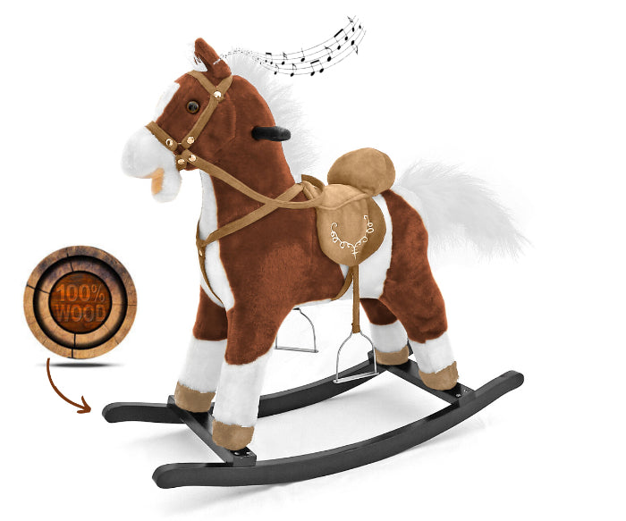 Cavalo de Baloiço Milly Mally Mustang Dark Brown