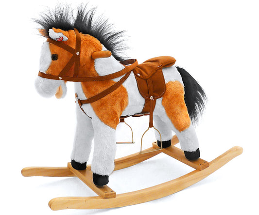 Cavalo de Baloiço Milly Mally Łatek Light Brown