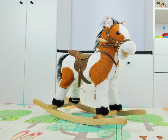Cavalo de Baloiço Milly Mally Łatek Light Brown
