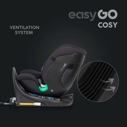 Cadeira auto I-Size 40-150 CM EasyGo Cosy Ink