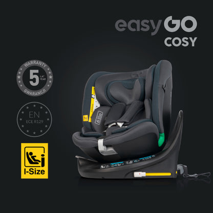 Cadeira auto I-Size 40-150 CM EasyGo Cozy Granite