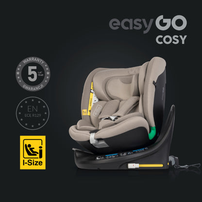 Cadeira auto I-Size 40-150 CM EasyGo Cozy Taupe