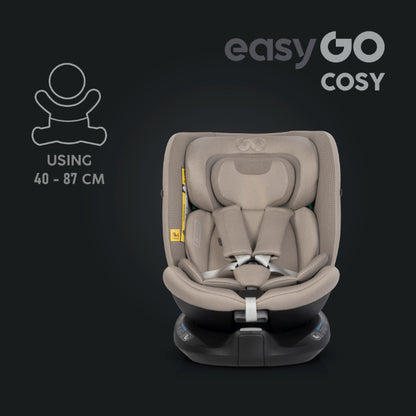 Cadeira auto I-Size 40-150 CM EasyGo Cozy Taupe