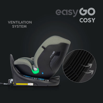 Cadeira auto I-Size 40-150 CM EasyGo Cozy Greener