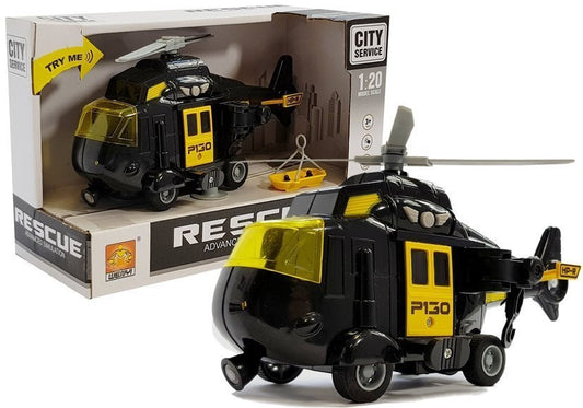 Helicóptero resgate com som e luz 1:20