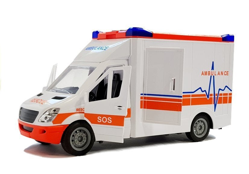Ambulância com maca som e luz