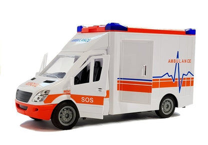 Ambulância com maca som e luz