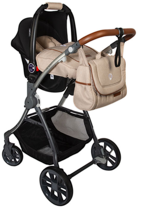 Coccolle sistema de viagem 3 em 1 Acero Beige