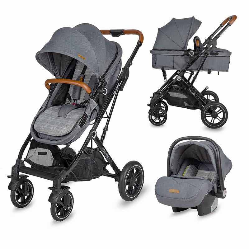 Coccolle sistema de transporte 3 em 1 Ravello Urban Grey