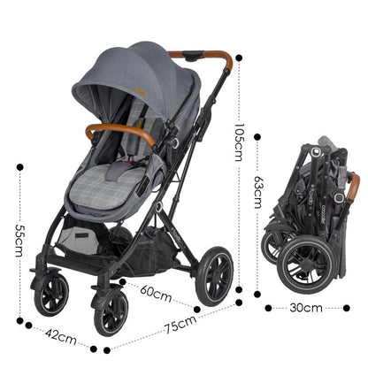 Coccolle sistema de transporte 3 em 1 Ravello Urban Grey