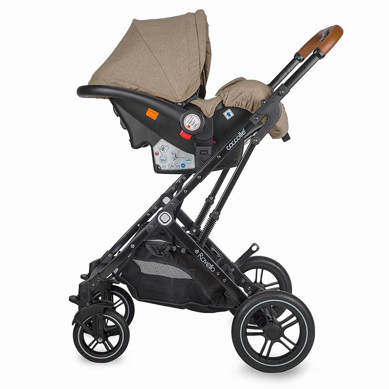 Coccolle sistema de transporte 3 em 1 Ravello Safari Beige