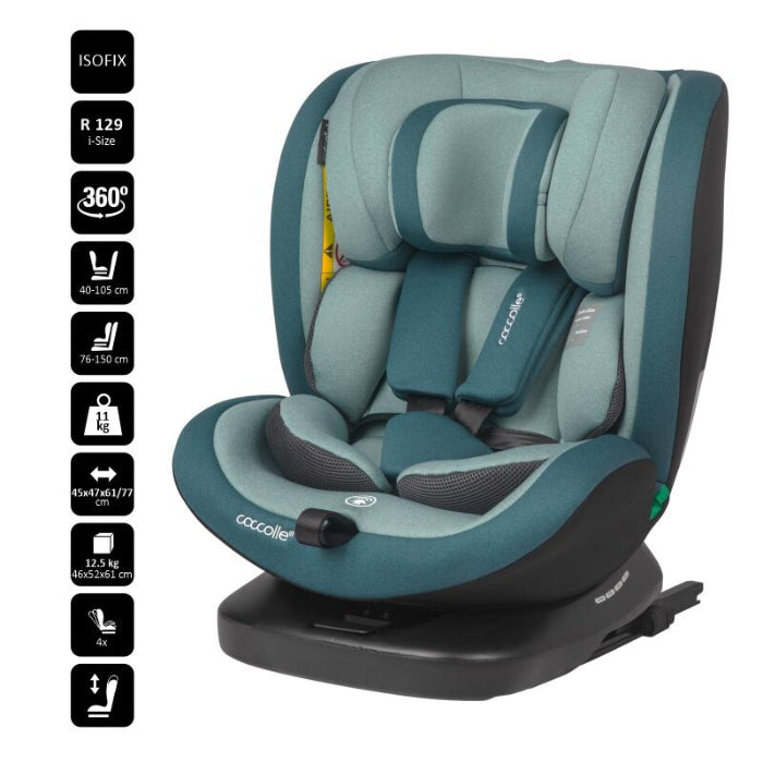 Cadeira Auto Isofix 40-150 cm Coccolle Mydo Atlantic Blue