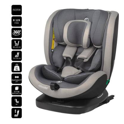 Cadeira Auto Isofix 40-150 cm Coccolle Mydo Urban Grey