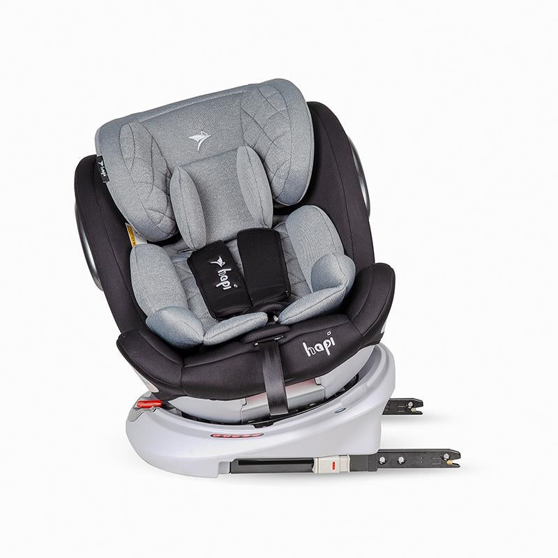 Coccolle Cadeira auto Isofix 0-36 kg 360 rotativo Hapi Ozy Grey