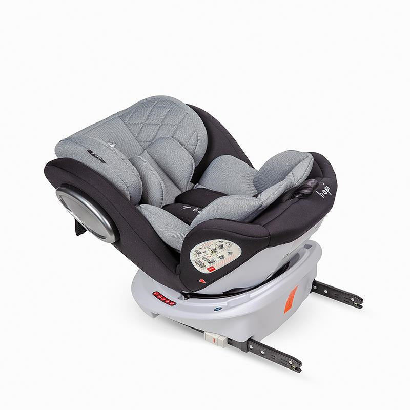 Coccolle Cadeira auto Isofix 0-36 kg 360 rotativo Hapi Ozy Grey