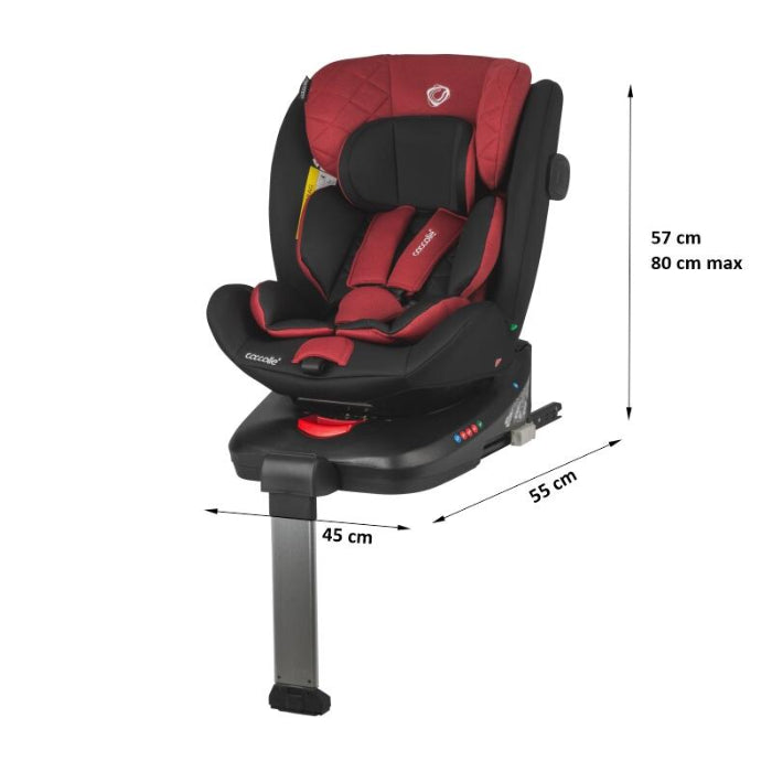 Cadeira auto Isize Coccolle Vigo 40-150-cm Poppy Red