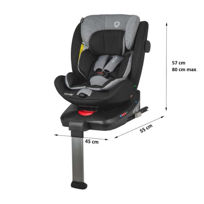 Cadeira auto Isize Coccolle Vigo 40-150-cm Diamond Black