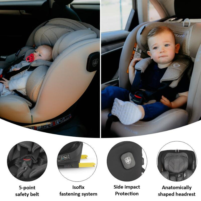 Cadeira auto Isize Coccolle Nova 40-150-cm Diamond Black