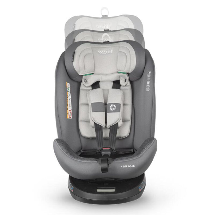 Cadeira auto Isize Coccolle Nova 40-150-cm Moonlit Grey