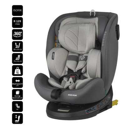 Cadeira auto Isize Coccolle Nova 40-150-cm Moonlit Grey