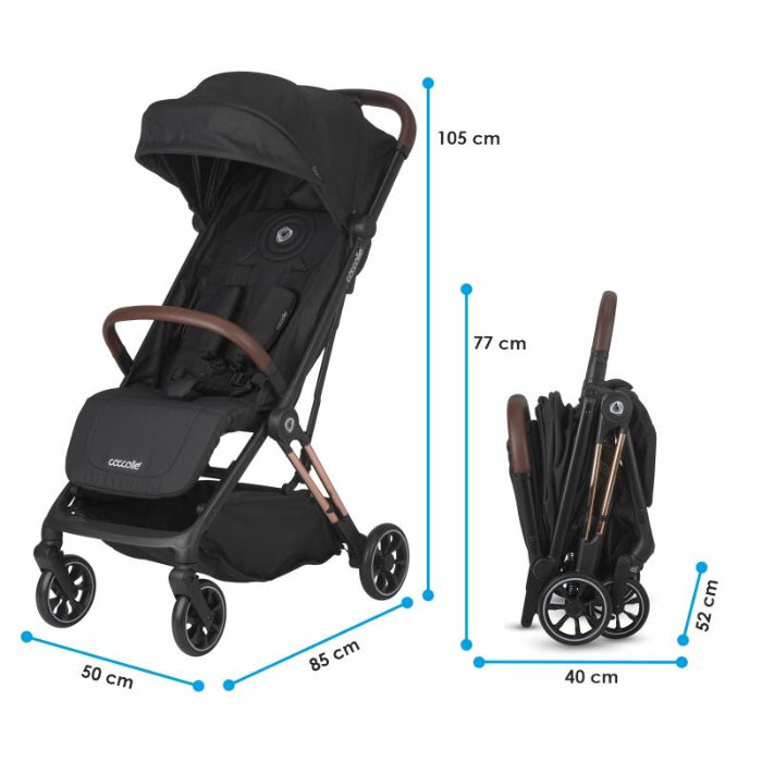 Carrinho de bebé dobragem automática Coccolle Beyla Gold LE