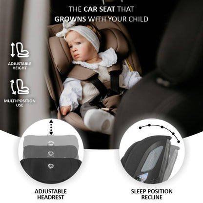 Cadeira auto Isize Coccolle Velsa 40-150-cm Jet Black