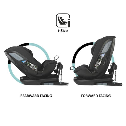 Cadeira auto Isize Coccolle Velsa 40-150-cm Jet Black