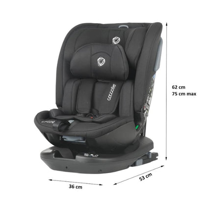 Cadeira auto Isize Coccolle Velsa 40-150-cm Jet Black