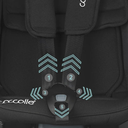 Cadeira auto Isize Coccolle Velsa 40-150-cm Jet Black