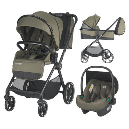 Carrinho de bebé 3in1 Coccolle Lissia Mosse Green